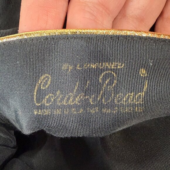 Stunning Vintage 1950's Black Corde Bead Cavier Evening bag Purse - Picture 10 of 15